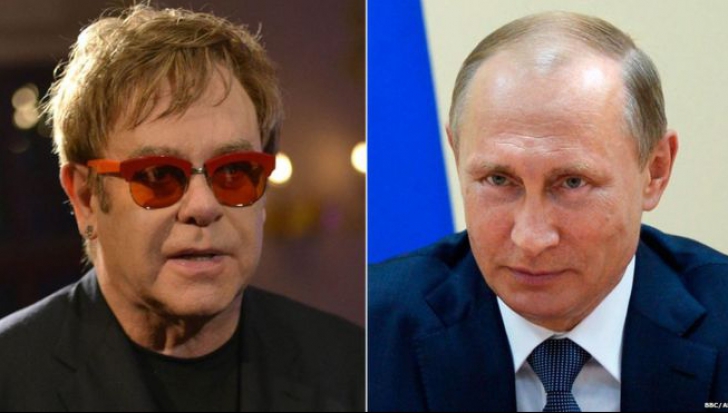 Președintele Vladimir Putin l-a sunat pe Elton John. De data asta, nu a fost o  farsă