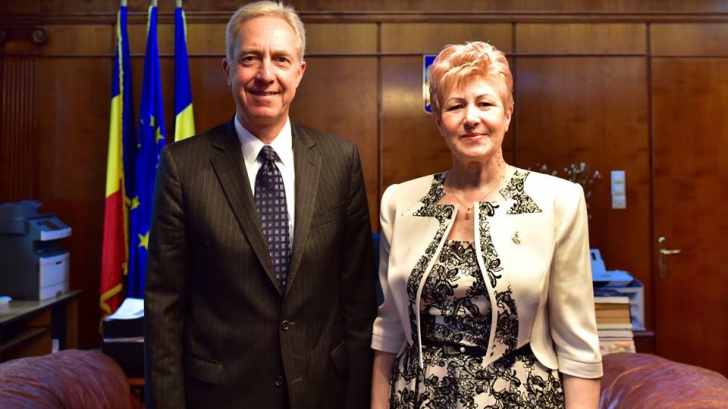 Ambasadorul SUA la București, întâlnire cu președinta ÎCCJ, Livia Stanciu