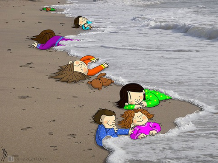 Criza imigranţilor, imaginea neputinţei. Omagiu copleşitor pentru copilul sirian găsit fără suflare