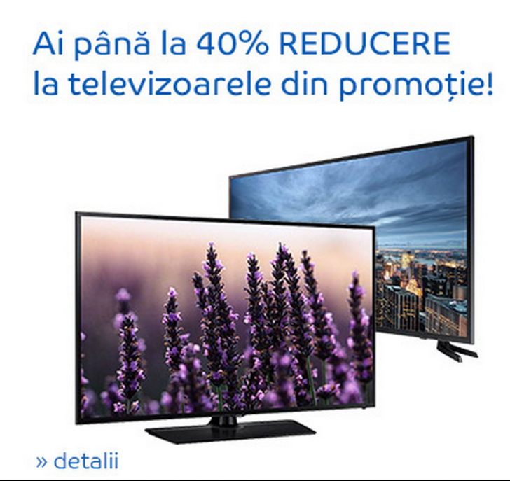 eMAG: 40% reducere pentru televizoare. Care sunt cele mai avantajoase modele