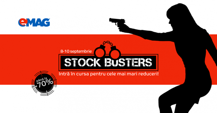 eMAG Stock Busters: 70% reducere pentru mai multe produse la lichidare de stoc