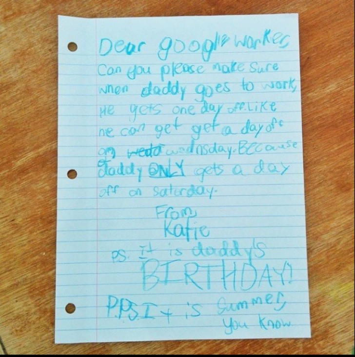 O fetiță trimite o scrisoare la Google. Răspunsul primit e uimitor: Dragă Katie, mulțumesc pentru...