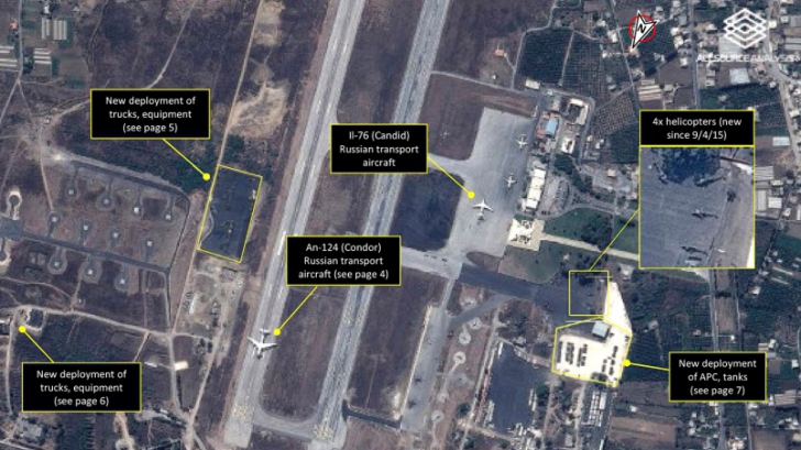Se întâmplă în Siria. 15 avioane cargo rusești au aterizat la baza din Latakia