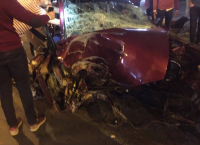 Accident rutier în zona Şoseaua Chitilei. Patru persoane au fost rănite grav. GALERIE FOTO