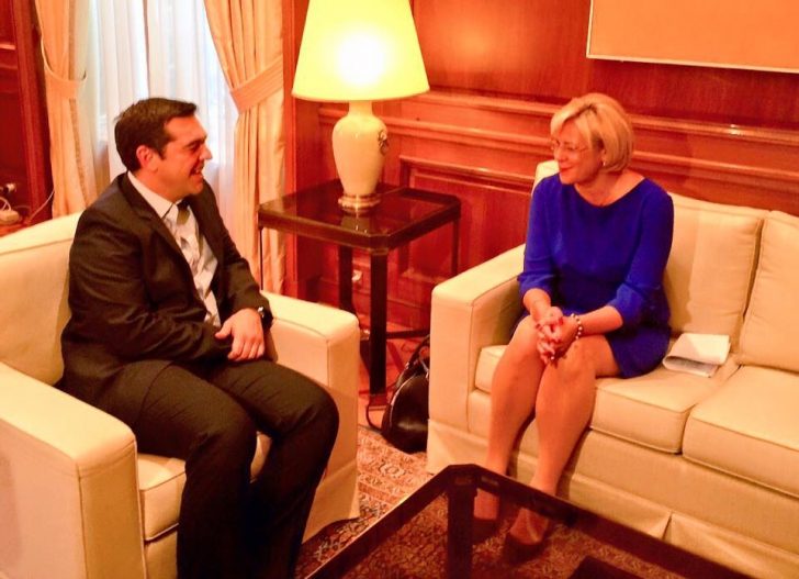 Corina Creţu s-a întâlnit cu Alexis Tsipras: ”Vom colabora îndeaproape... ”