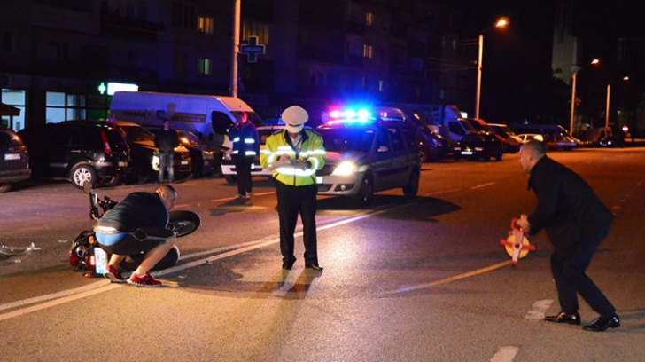 Motociclist din Belgia implicat într-un accident grav la Cluj