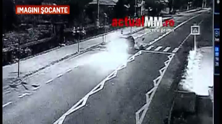 Accident teribil: femeie spulberată de o maşină pe trecerea de pietoni. Ce au surprins camerele