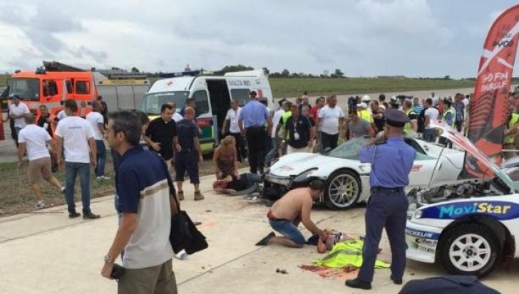 Peste 25 de persoane, rănite în timpul unui show auto. "Maşina a început să derapeze fără control"