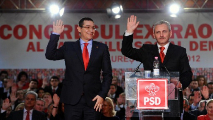 Victor Ponta şi Liviu Dragnea merg în faţa delegaţilor din Gorj