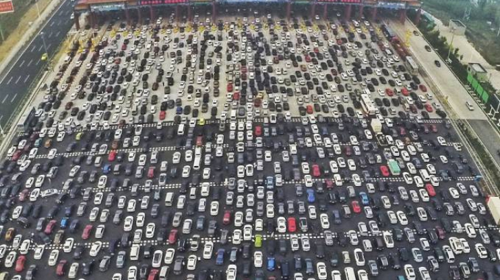 FOTO. Orice şofer ar rămâne uluit. Cum arată un blocaj în trafic pe o şosea din China