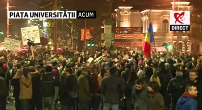Protest în Capitală, după tragedia COLECTIV. 32.000 de oameni au ieşit în stradă: "DEMISIA!" - LIVE