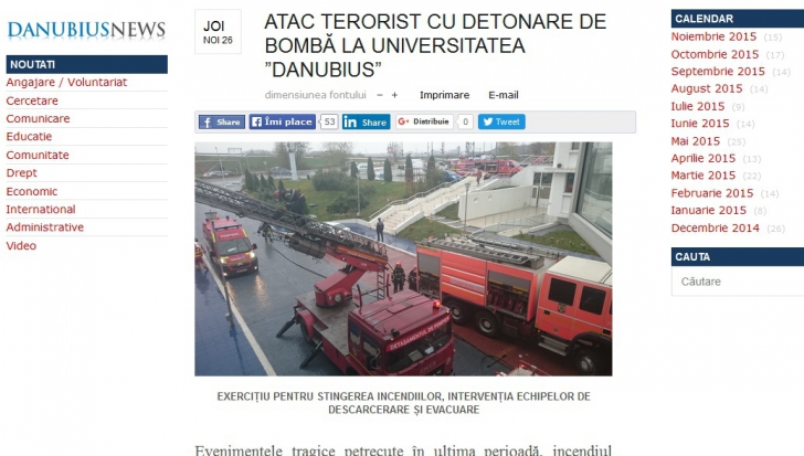 Anunţ şoc al unei Universităţi din România: "Atac terorist cu detonare de bombă". Ce era, de fapt