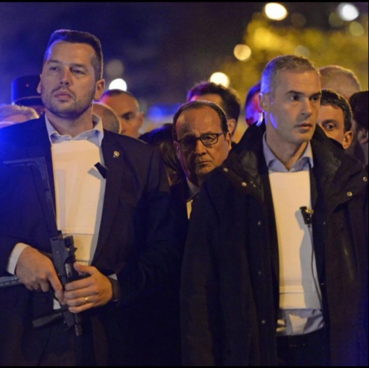 Cum a fost evacuat președintele Hollande de pe Stade de France. Imaginile surprinse au ajuns virale 