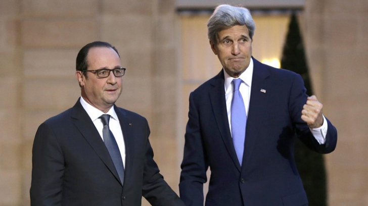 Secretarul de stat american John Kerry se va întâlni, marţi, cu Francois Hollande