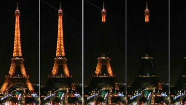 Când luminile Turnului Eiffel se stingeau în semn de doliu,ceva impresionant avea loc în toată lumea