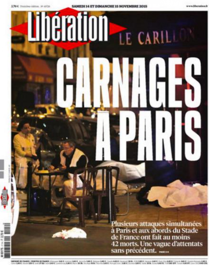 Ziarele în lacrimi: cum a relatat presa franceză masacrul de la Paris. FOTO