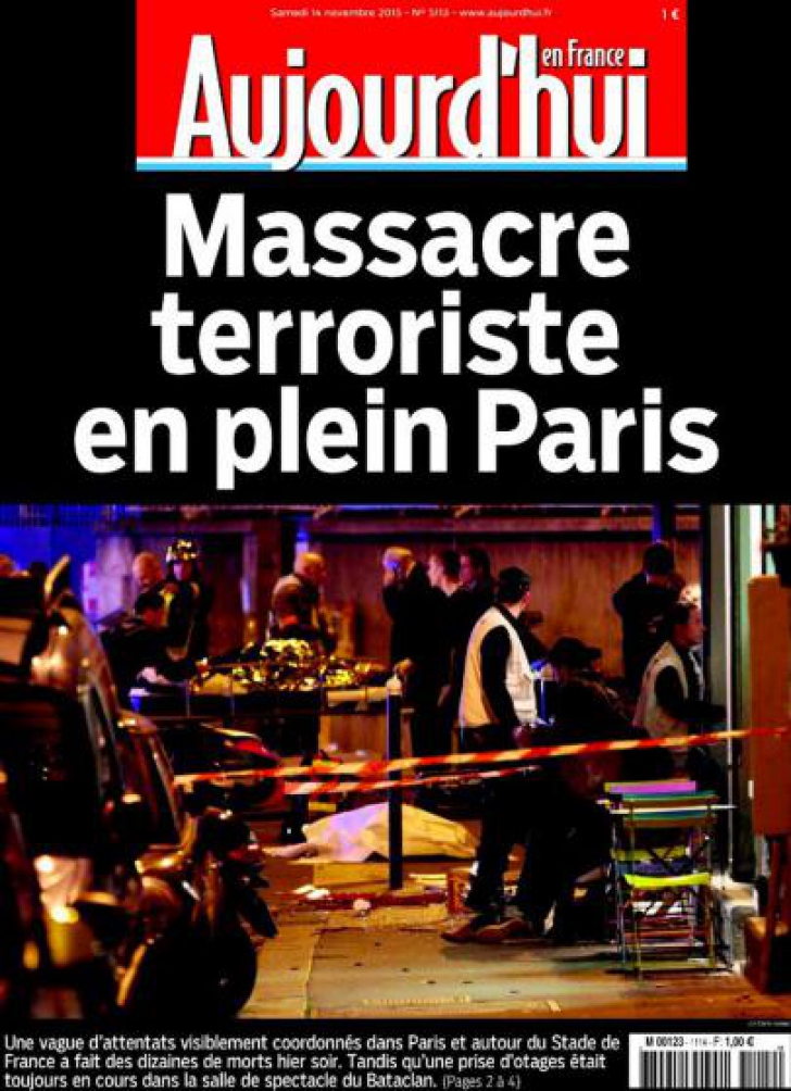 Ziarele în lacrimi: cum a relatat presa franceză masacrul de la Paris. FOTO