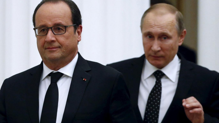 Rusia și Franța se vor coordona împotriva ISIS. Hollande și Putin, în dezacord pe tema lui Assad