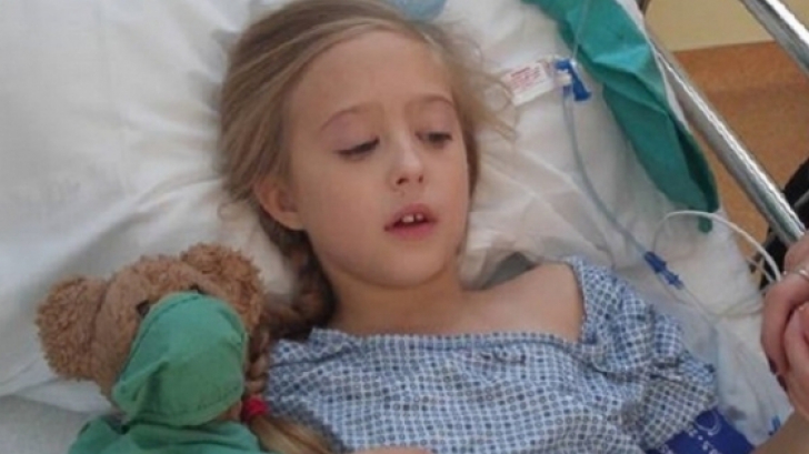 O fetiţă de 8 ani a fost diagnosticată cu cancer la sân