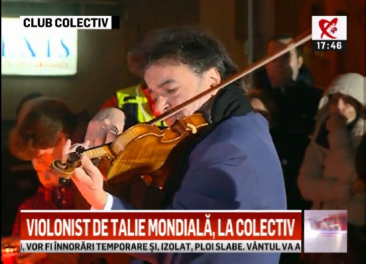 Unul dintre cei mai mari violoniști ai lumii, prezent la clubul Colectiv 