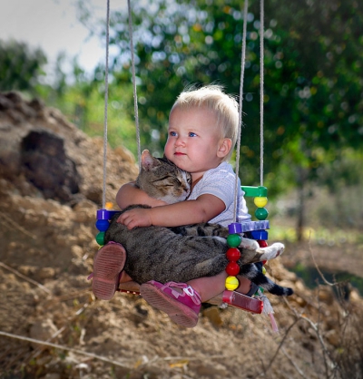 Top 20 de fotografii emoționante, care demonstrează nevoia copiilor de animale