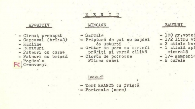 Ce conţineau meniurile de Revelion în perioada comunismului. Ce serveau restaurantele în 1960