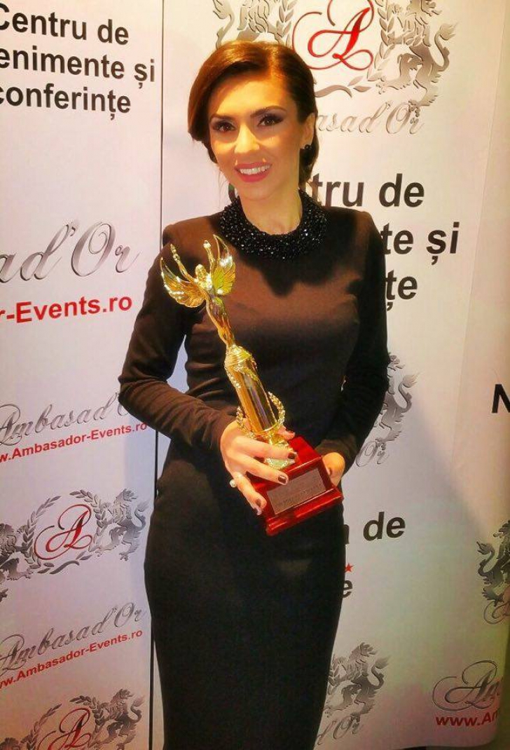 Aneta Sîngeorzan, premiată la Gala Femeilor de Succes. Ce trofeu a primit