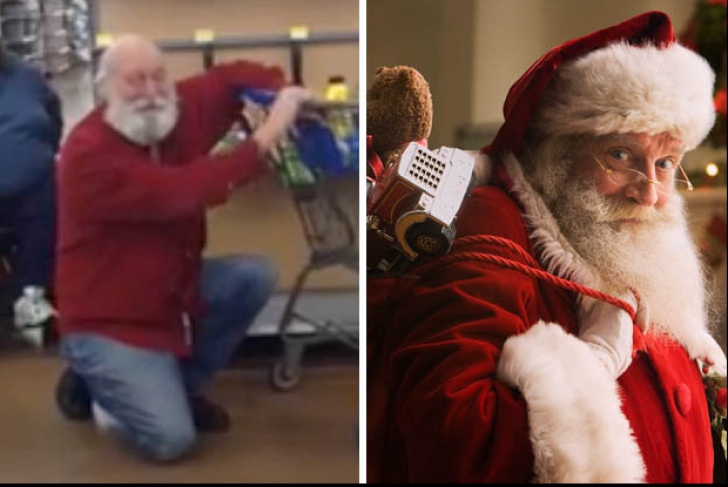 A confundat un bătrânel din magazin cu Moș Crăciun. Ce a urmat e genial