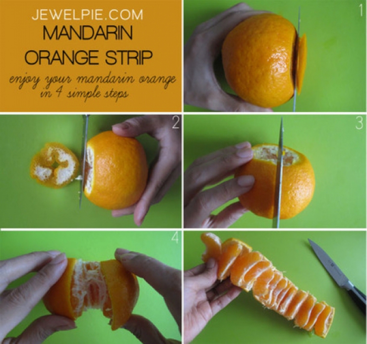 Cea mai uşoară metodă de a curăţa portocale şi mandarine