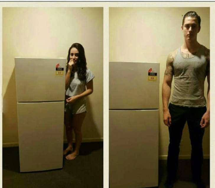 Și-a trimis iubita să cumpere frigiderul. Când a văzut rezultatul a încremenit