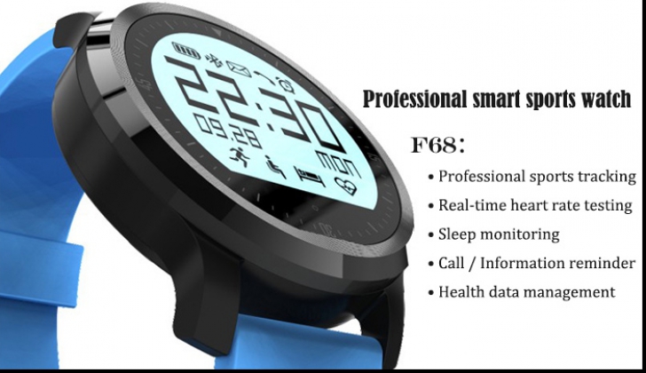 Vrei un ceas inteligent cu 120 de lei ? F68 Smart Sports Watch se încadrează...