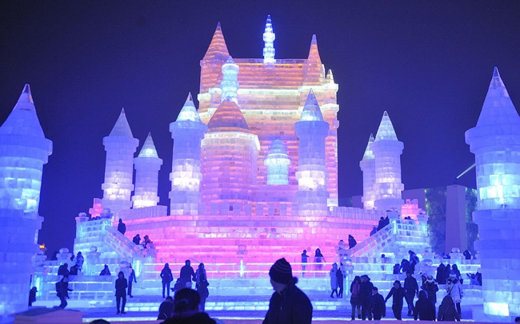 Orașul de gheață din Harbin. Când va fi inaugurat festivalul sculpturilor înghețate