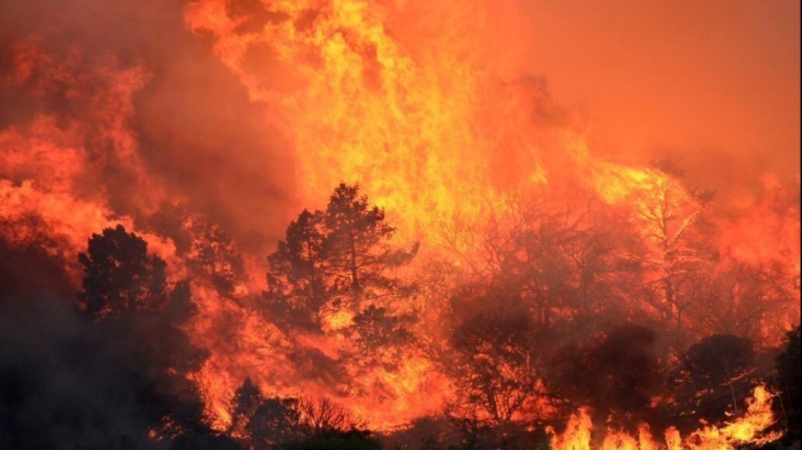 Incendiu în California. Locuitorii au fost evacuaţi şi mai multe autostrăzi au fost închise