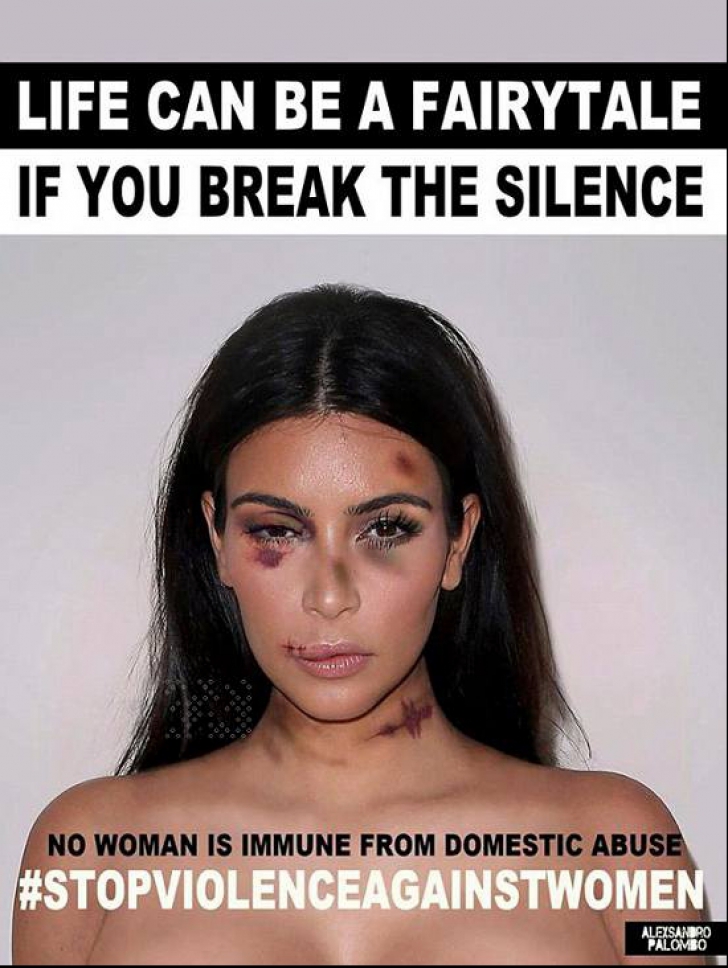 Imaginile care au îngrozit internauții. Angelina Jolie și Kim Kardashian, bătute și învinețite   