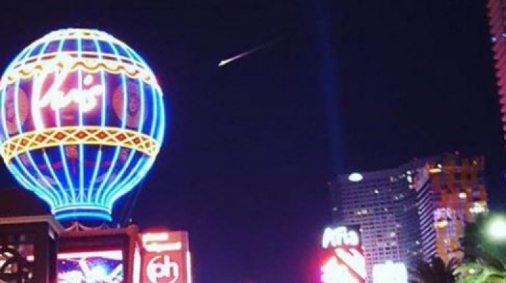 O minge de foc a apărut pe cerul orașului Las Vegas. Când au aflat ce era, oamenii s-au speriat