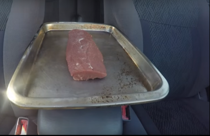 A lăsat o bucată de carne în mașină, pe caniculă. După 2 ore, ceva incredibil s-a întâmplat