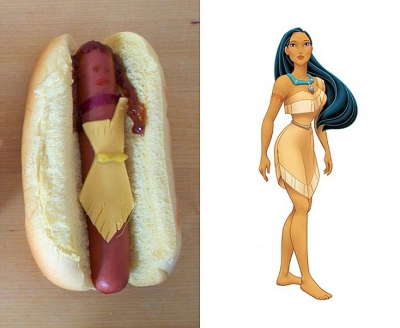 Prințesele Disney au fost transformate în hot-dog. Imaginile au ajuns virale pe Internet