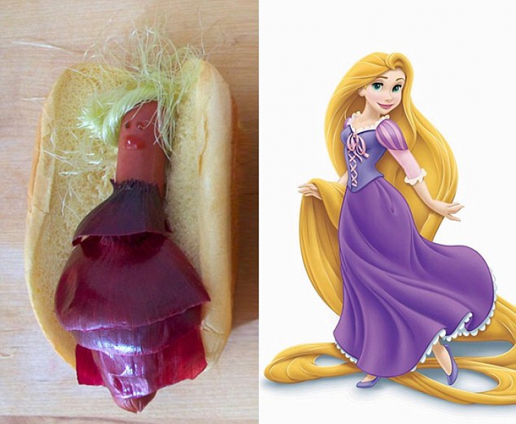 Prințesele Disney au fost transformate în hot-dog. Imaginile au ajuns virale pe Internet