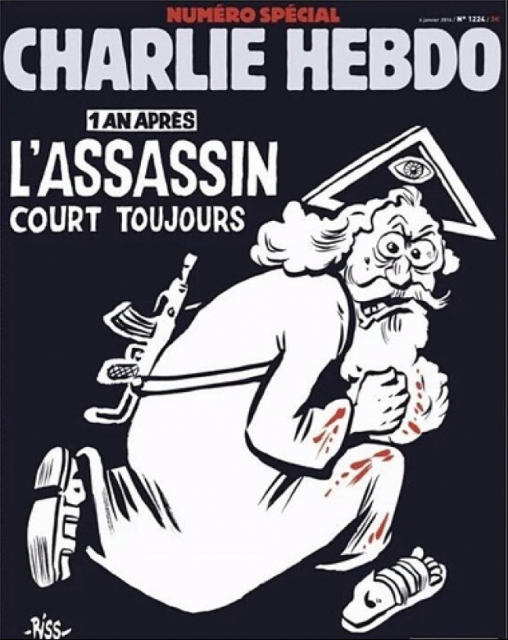 Charlie Hebdo, număr special la un an de la atacul asupra redacției. Cum arată coperta revistei
