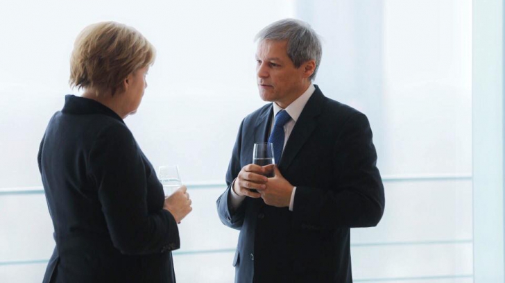 GALERIE FOTO. Dacian Cioloş, după discuţiile cu Angela Merkel: Întâlnire foarte bună!