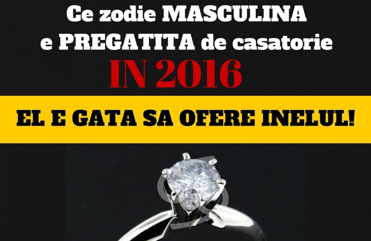 Zodia masculină cea mai pregatită de căsătorie în 2016  