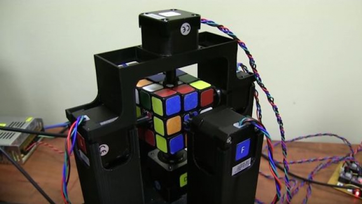 Robotul şi cubul Rubik