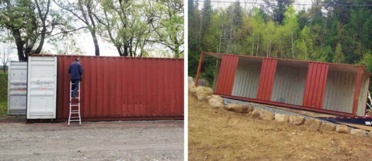 Și-a construit o casă de vis din containere ruginite. Nimeni nu se aștepta să iasă așa ceva