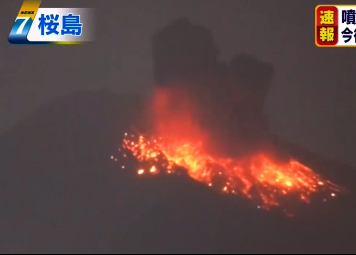Alertă în Japonia. A erupt vulcanul Sakurajima, aflat în apropiere de o centrală nucleară