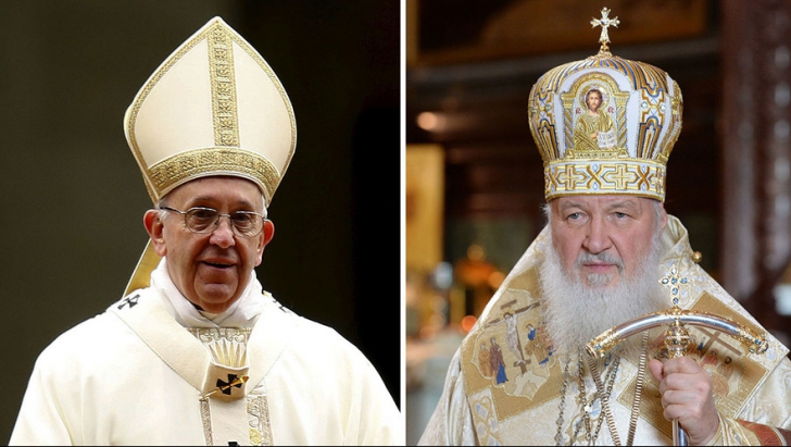 Întâlnire istorică între Papa Francisc și Patriarhul rus Kiril. Unde și când va avea loc
