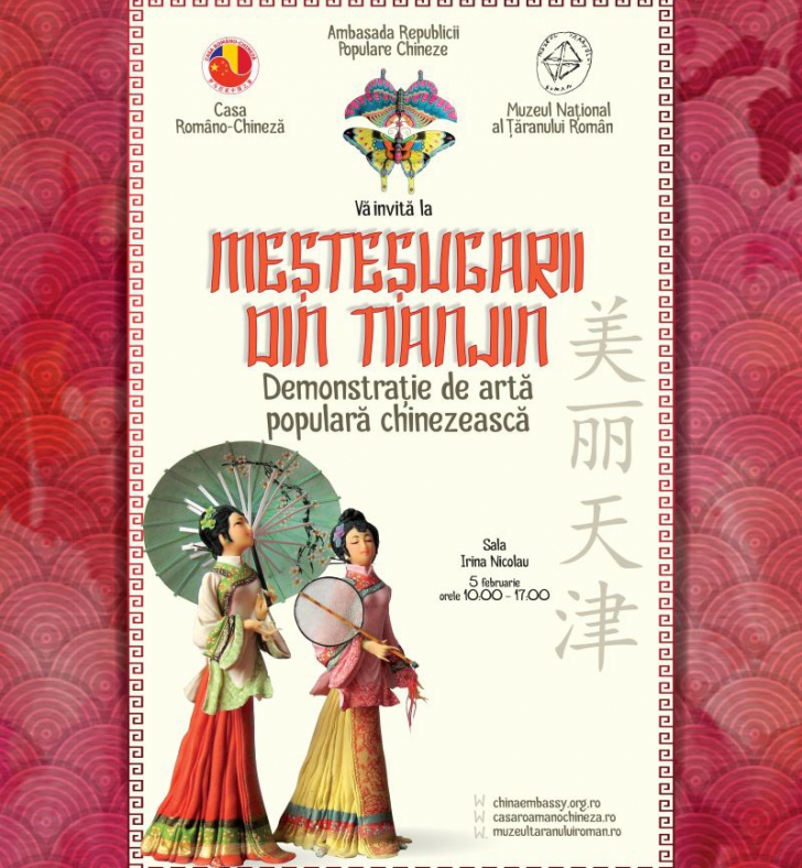 Demonstrație de artă și cultură din China, la Muzeul Țăranului Român 