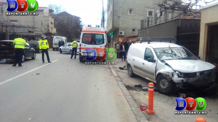 Accident grav în Constanţa: i s-a făcut rău la volan şi a urmat haosul