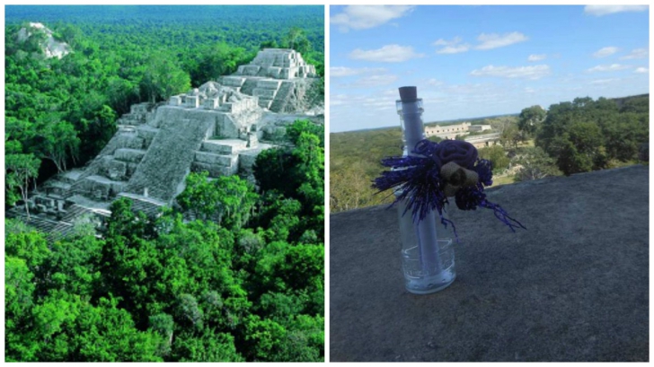 S-a cățărat la ruinele mayașe și a dat, uimit, peste un mesaj misterios. L-a citit și s-a cutremurat