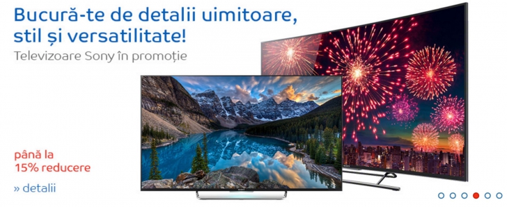 eMAG – 15% reducere pentru cele mai puternice televizoare Sony