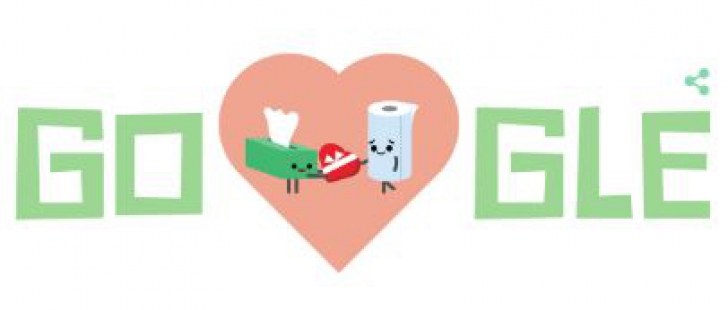 Happy Valentine's Day este urarea pe care o face Google de Ziua Îndrăgostiţilor 